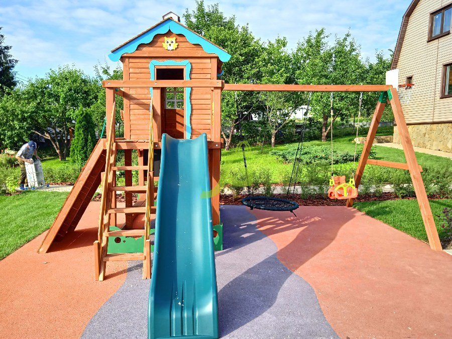 Детская деревянная площадка IgraGrad Домик 2 Совёнок